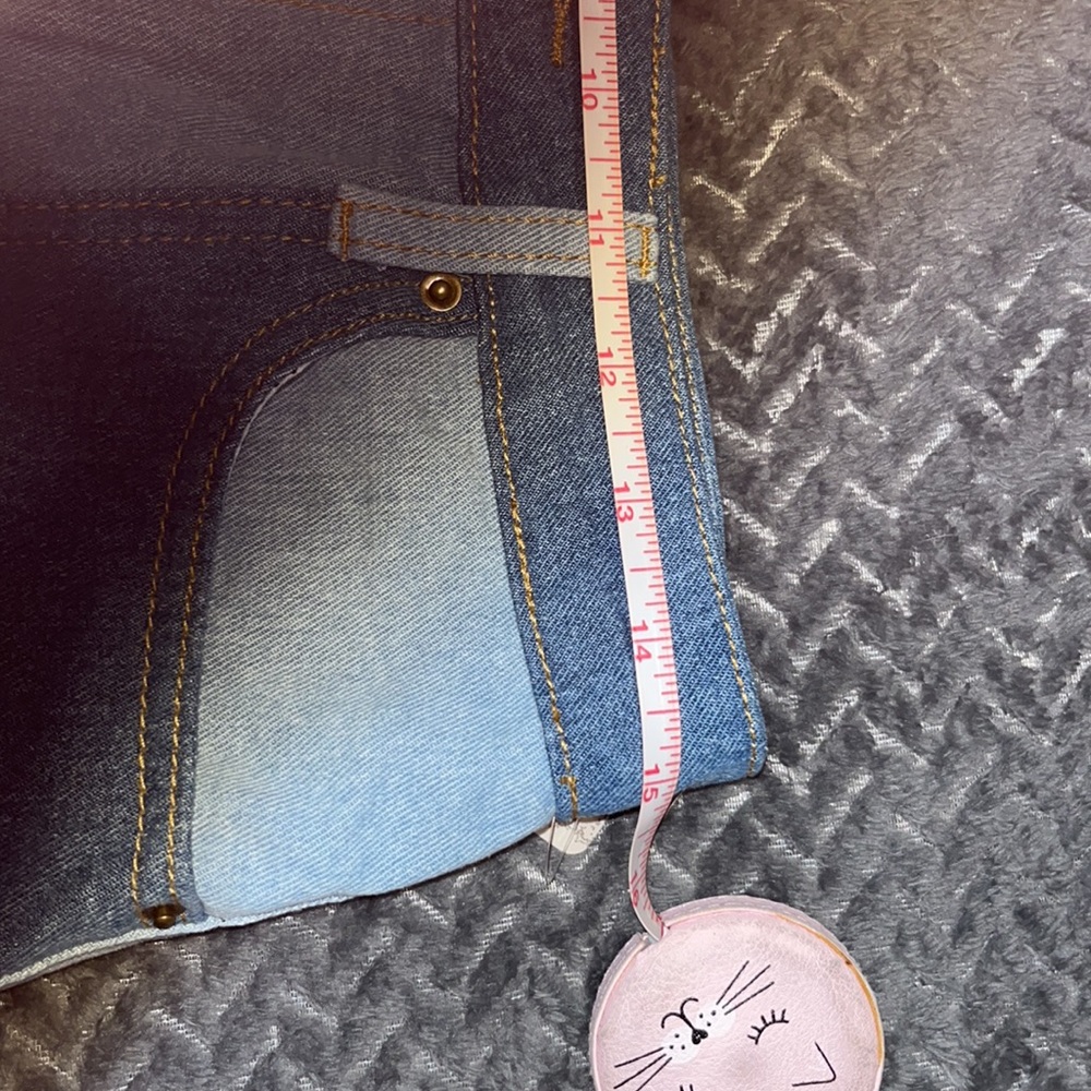 Patchwork Jean Shorts - Picture 3 of 4